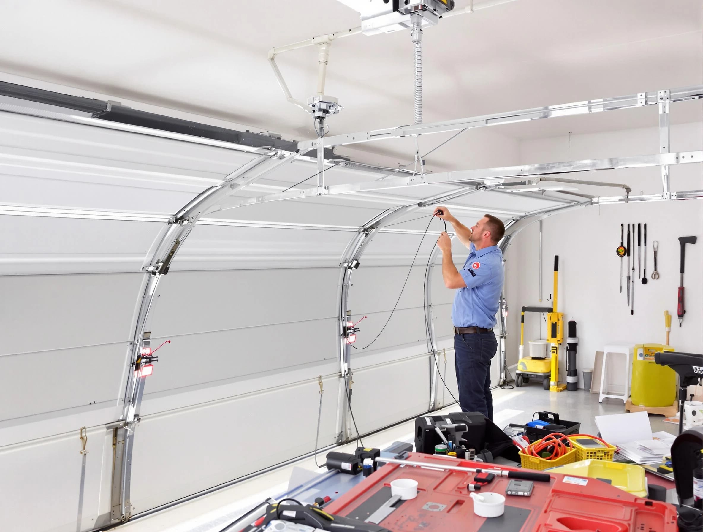 Garage door cable repair service by Marietta Garage Door Repair in Marietta