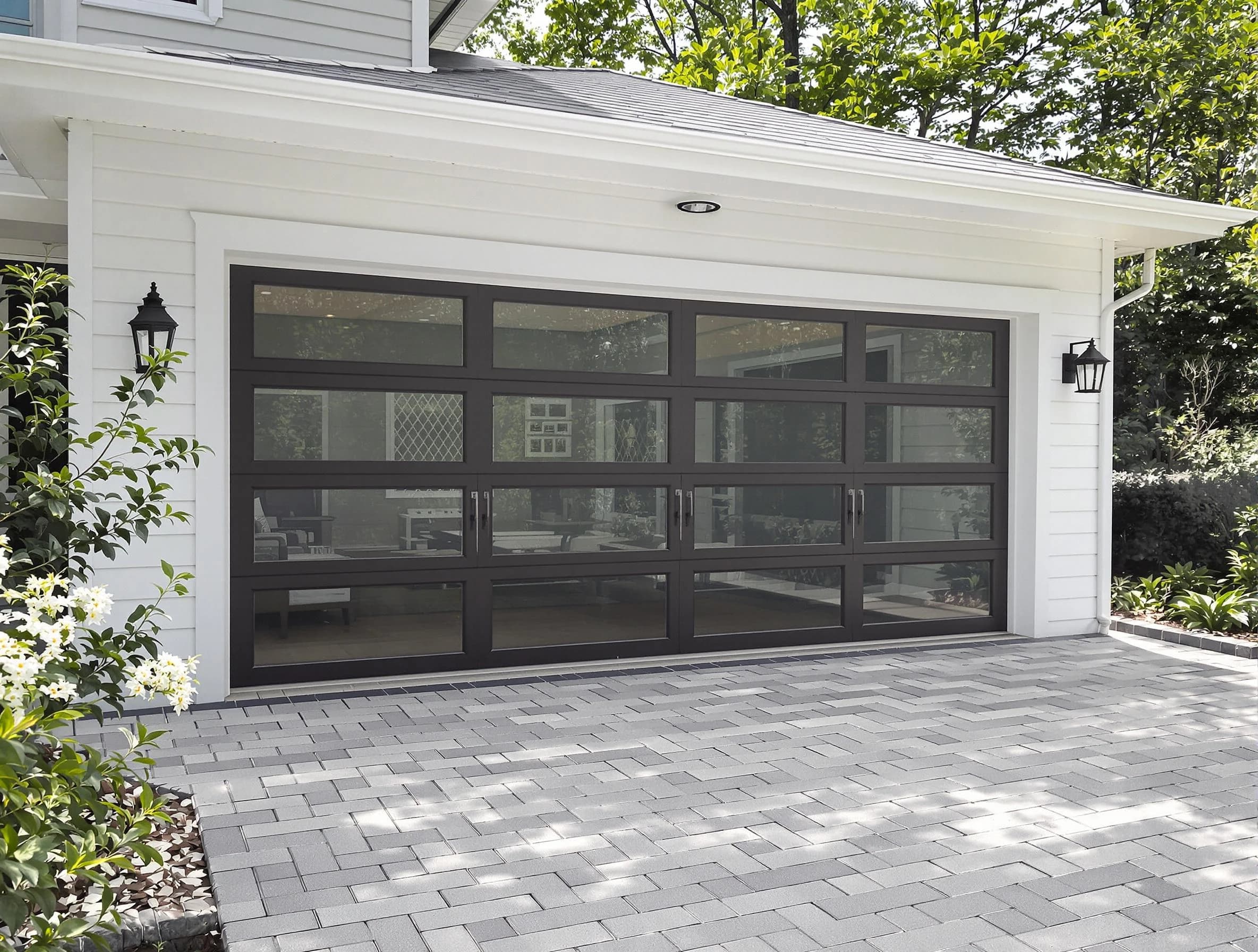 Marietta Garage Door Repair design specialist presenting custom garage door options to Marietta homeowner