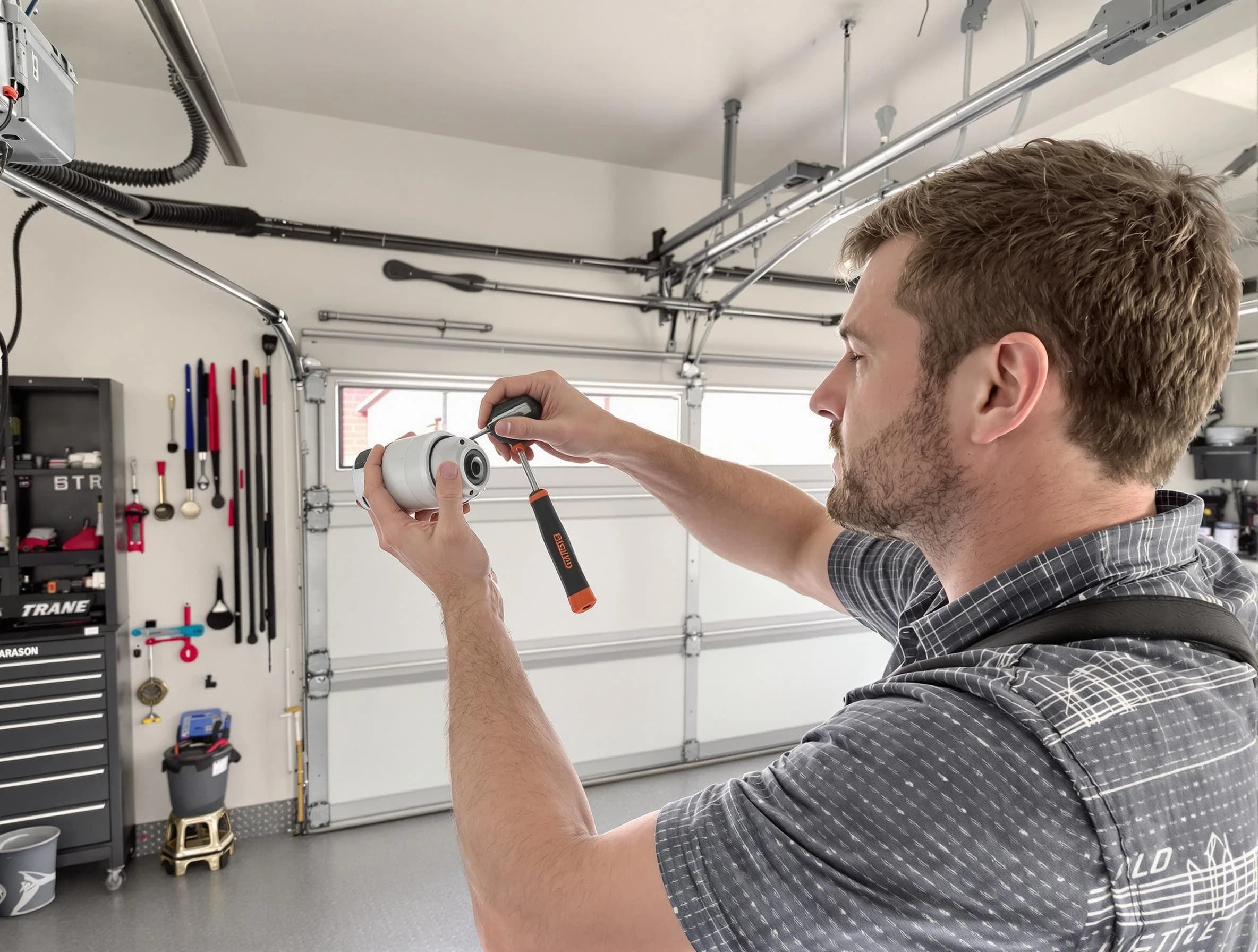 Garage door opener repair service by Marietta Garage Door Repair in Marietta