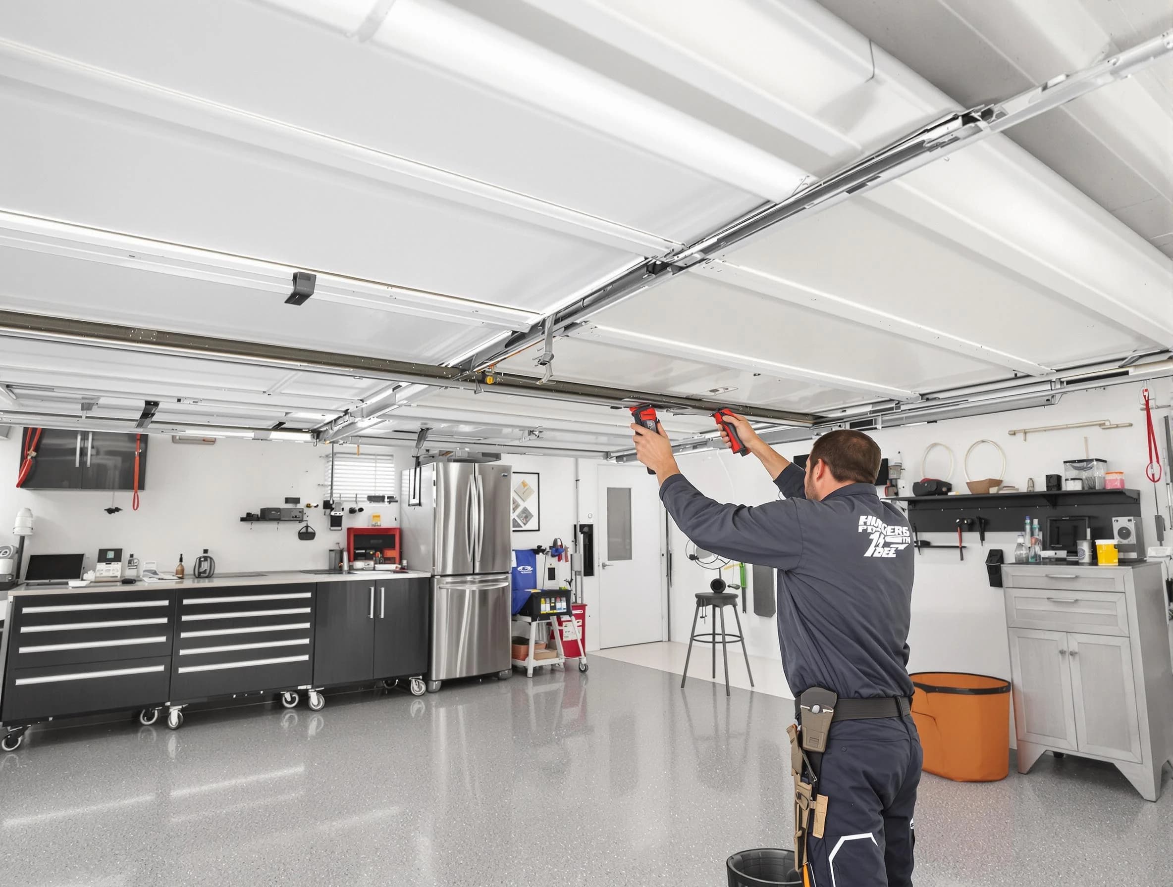 Overhead garage door repair service by Marietta Garage Door Repair in Marietta