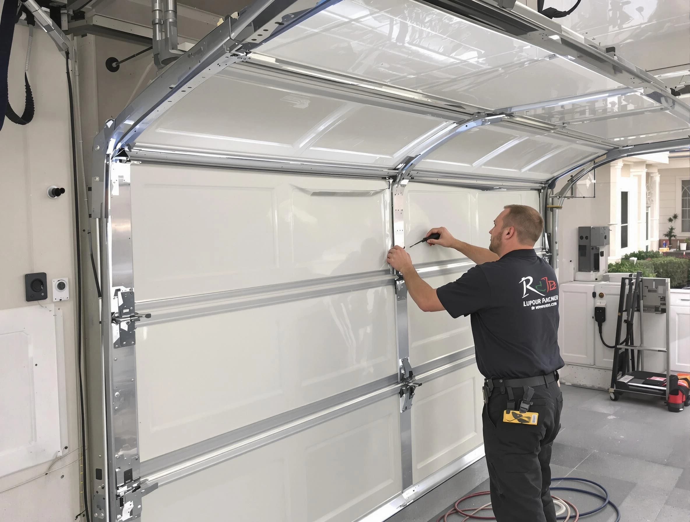 Marietta Garage Door Repair professional performing panel repair in Marietta