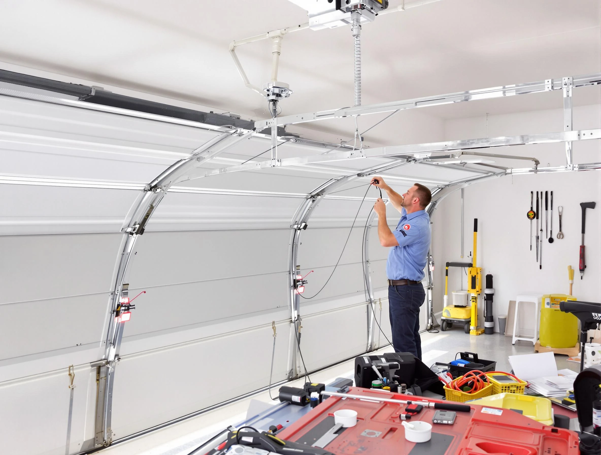 Garage door cable repair service by Marietta Garage Door Repair in Marietta