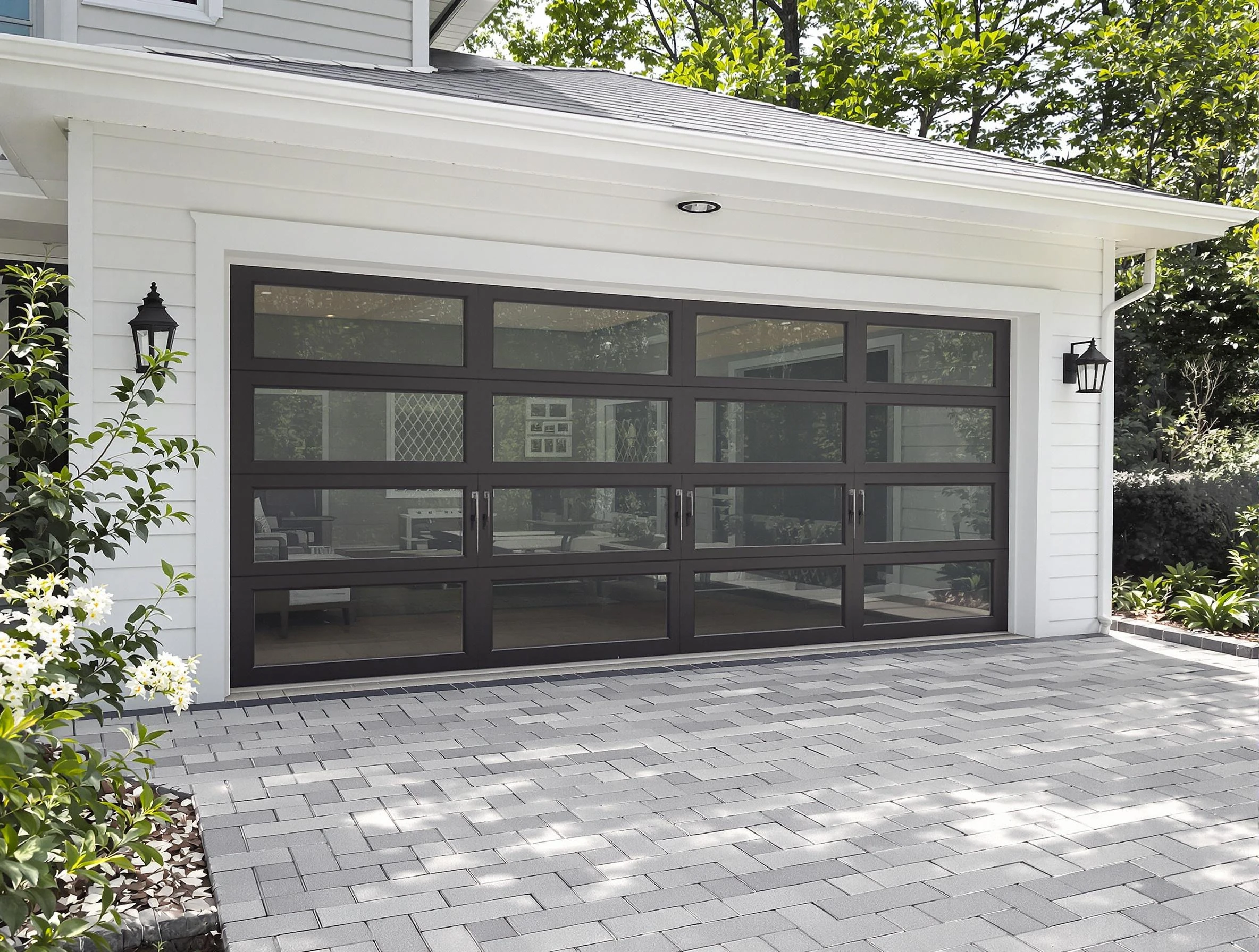 Marietta Garage Door Repair design specialist presenting custom garage door options to Marietta homeowner