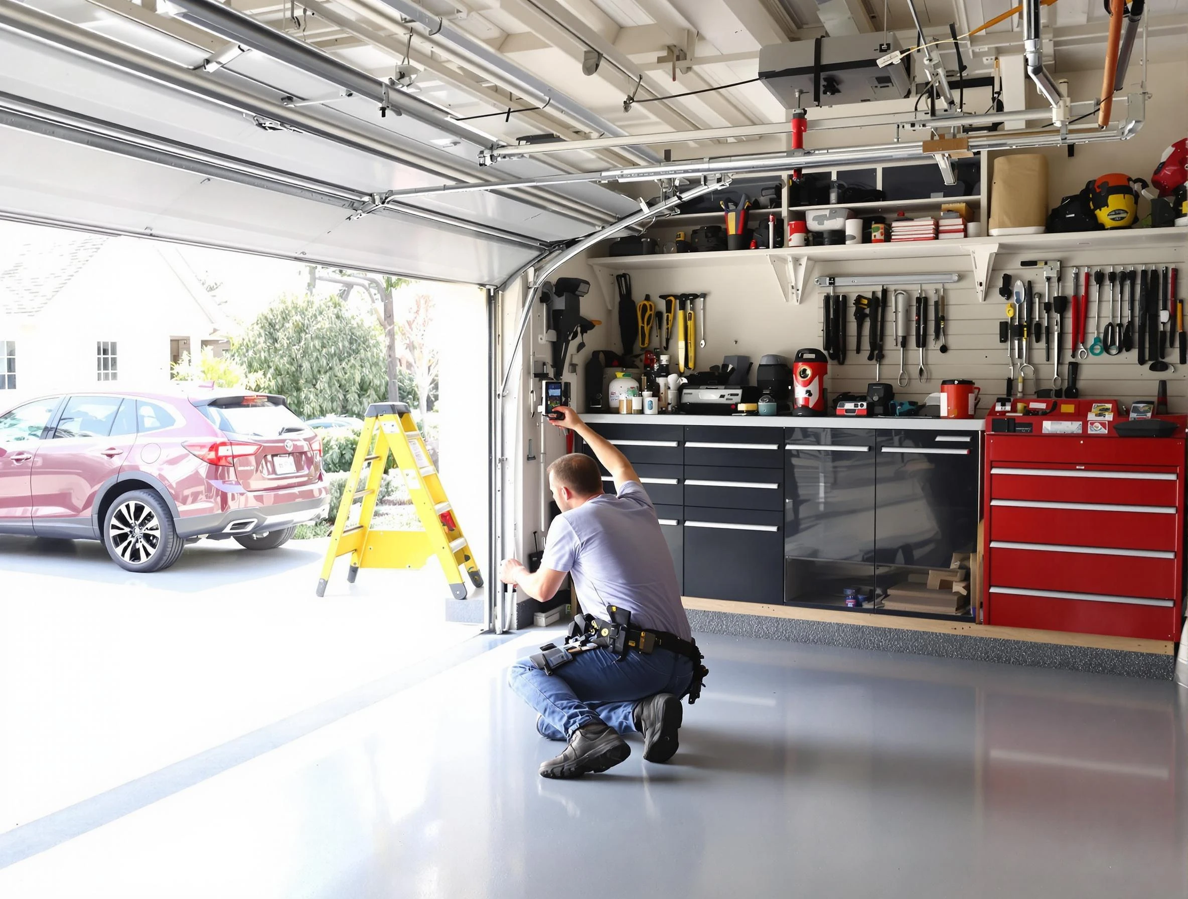 Local garage door repair service by Marietta Garage Door Repair in Marietta