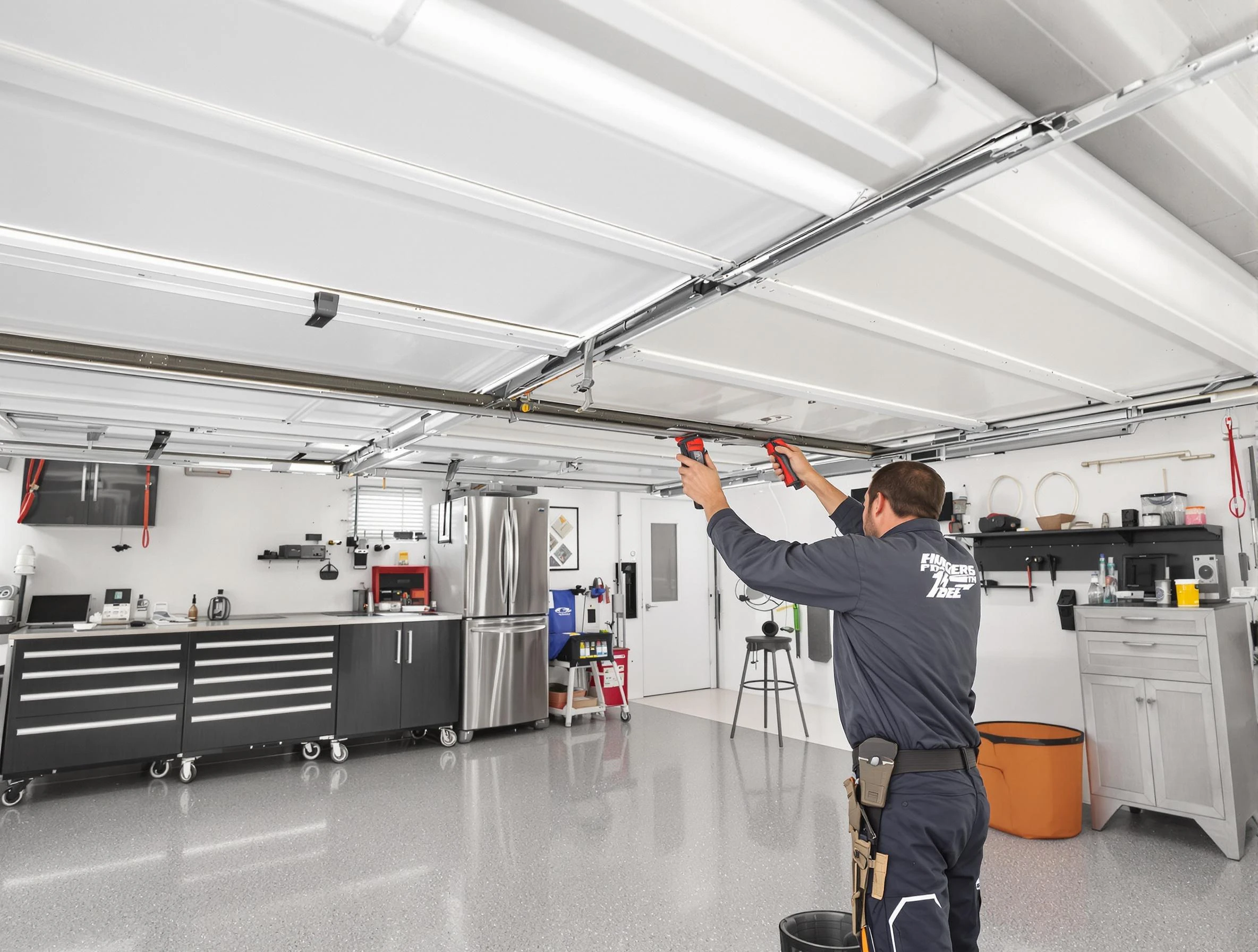 Overhead garage door repair service by Marietta Garage Door Repair in Marietta